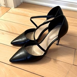 Aldo black leather heels 👠 size 7.5